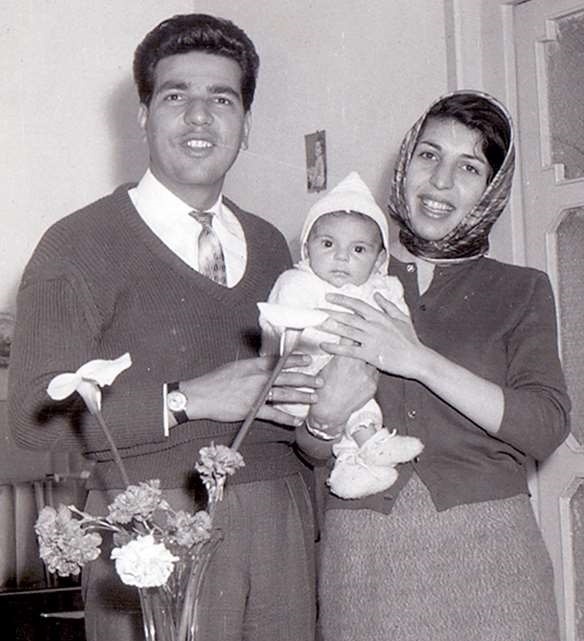Jaleh Amouzegar’s Youth Alongside Her Husband and Child